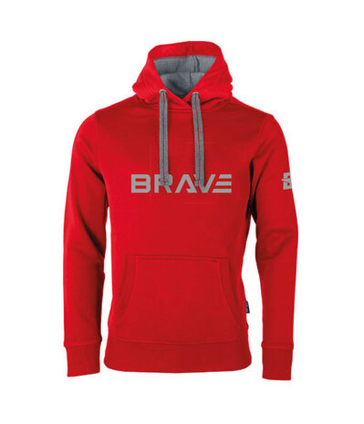 M7 Brave Hoodie Red, Grey Silicone Print 